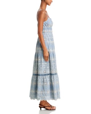 Eyelet Embroidered Maxi Dress - Exclusive