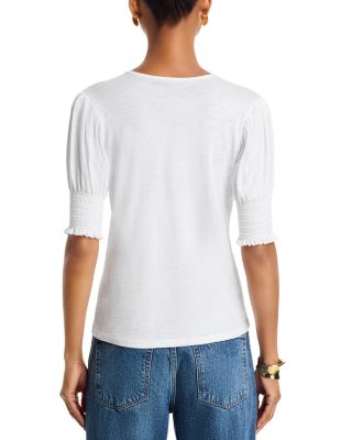 Elbow Sleeve Crewneck Top