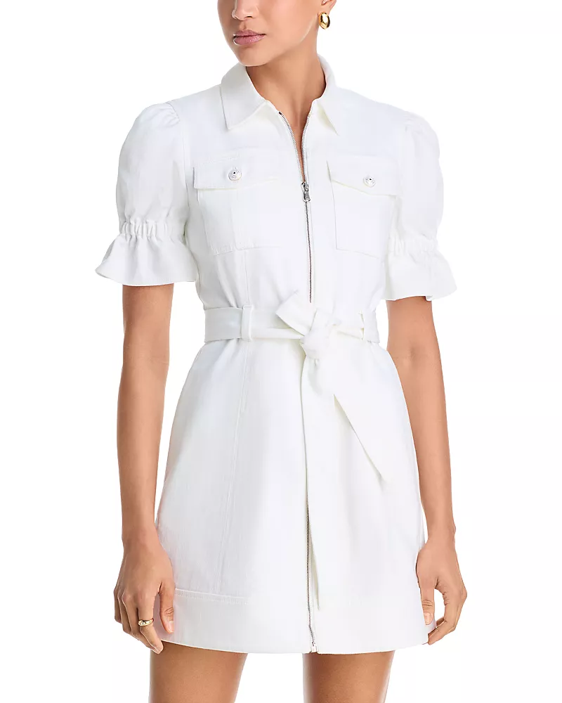 Cinq a Sept White Denim Holly Dress