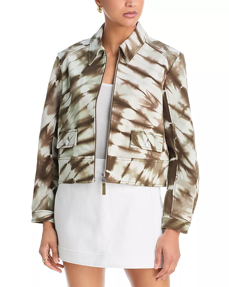 Cinq a Sept Tie Dye Denim Harriet Jacket