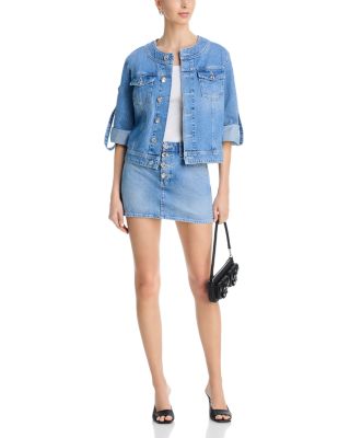 Anouk Collarless Jacket & Solene Mini Skirt
