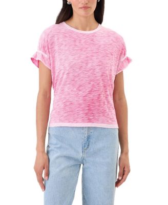 Coastal Sunwash Puff & Ruffle Sleeve Top