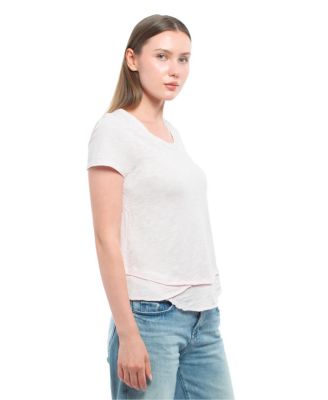 Short Sleeve Mock Layer Tee