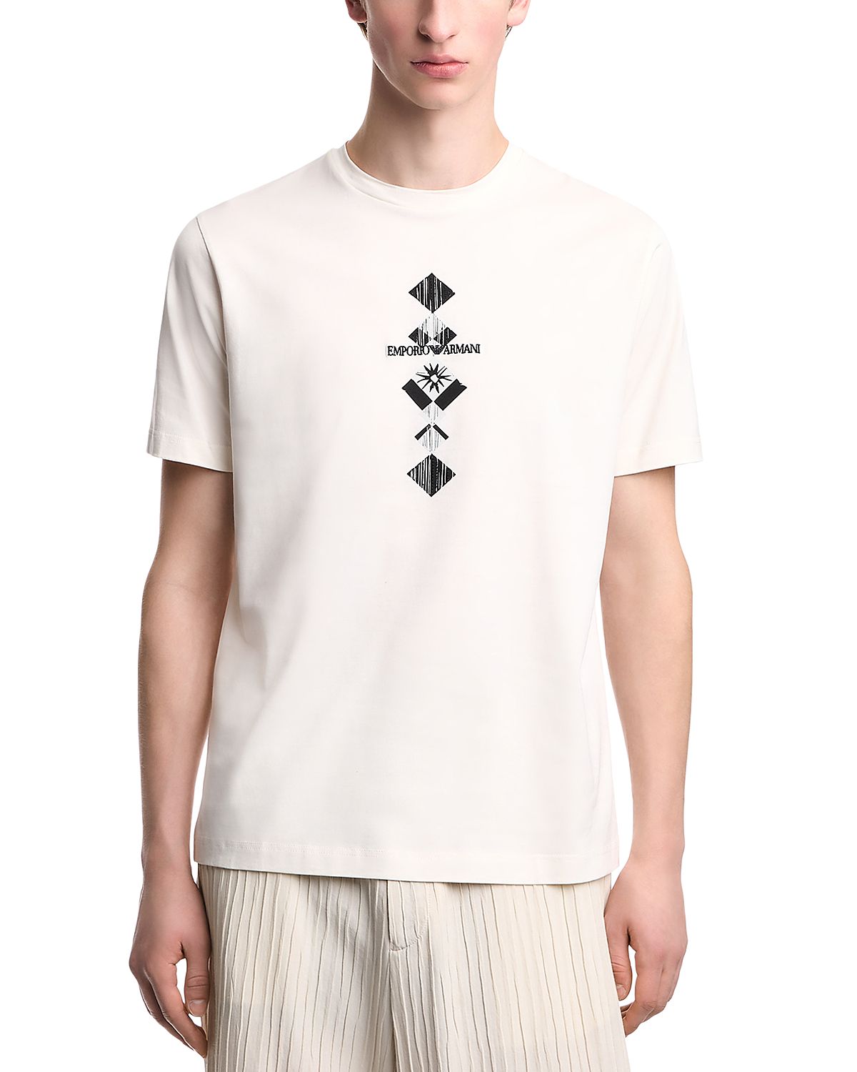 Emporio Armani Regular Fit Crewneck Logo Graphic T-Shirt