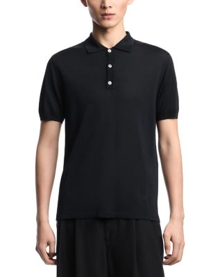 Regular Fit Plain Knit Pullover Sweater Polo