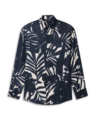 Comfort Fit Leaf Print Shirt