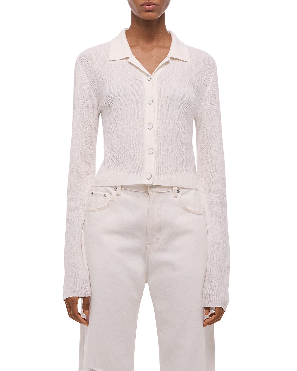 Helmut Lang Linen Blend Knit Shirt