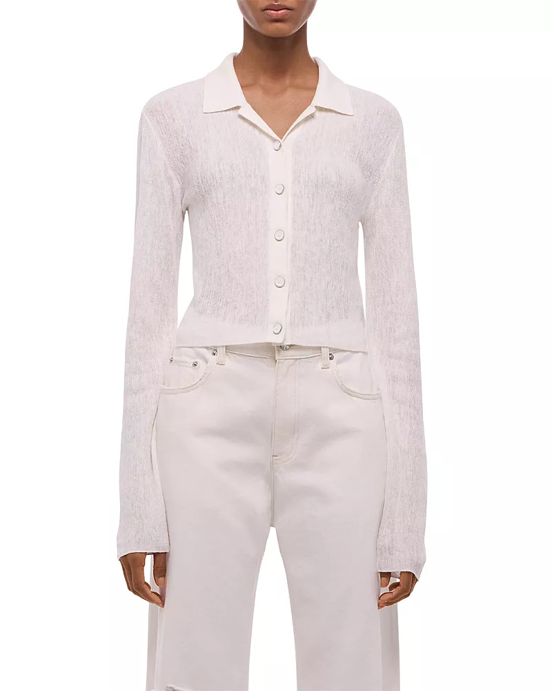 Helmut Lang Linen Blend Knit Shirt
