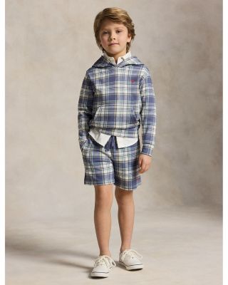 Boys' Plaid French Terry Shorts - Little Kid