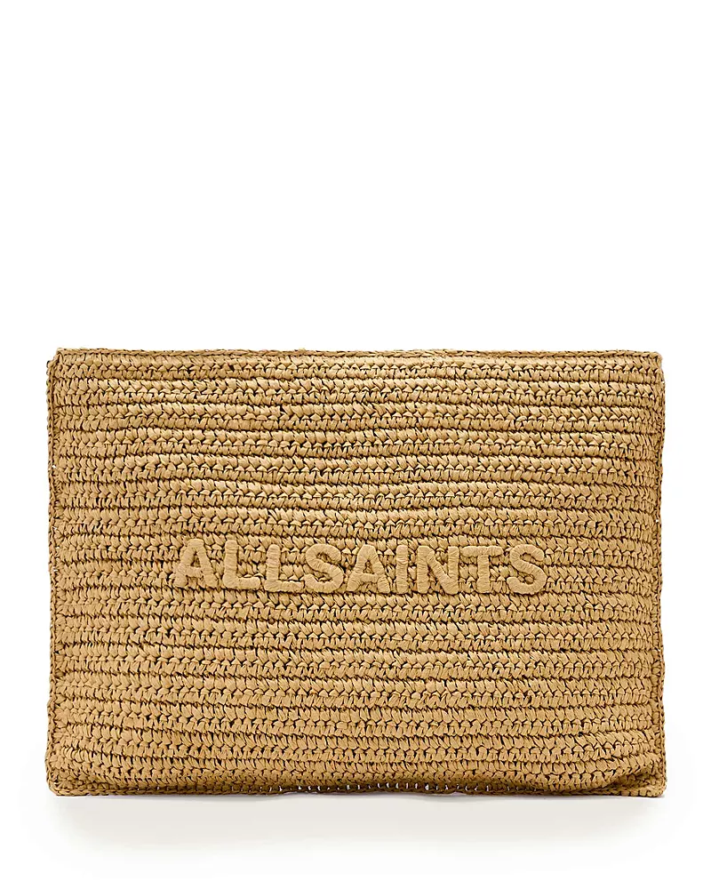 Allsaints Bettina Raffia Clutch