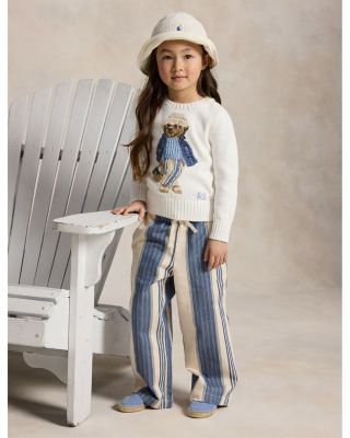 Girls' Polo Bear Cotton Sweater - Little Kid