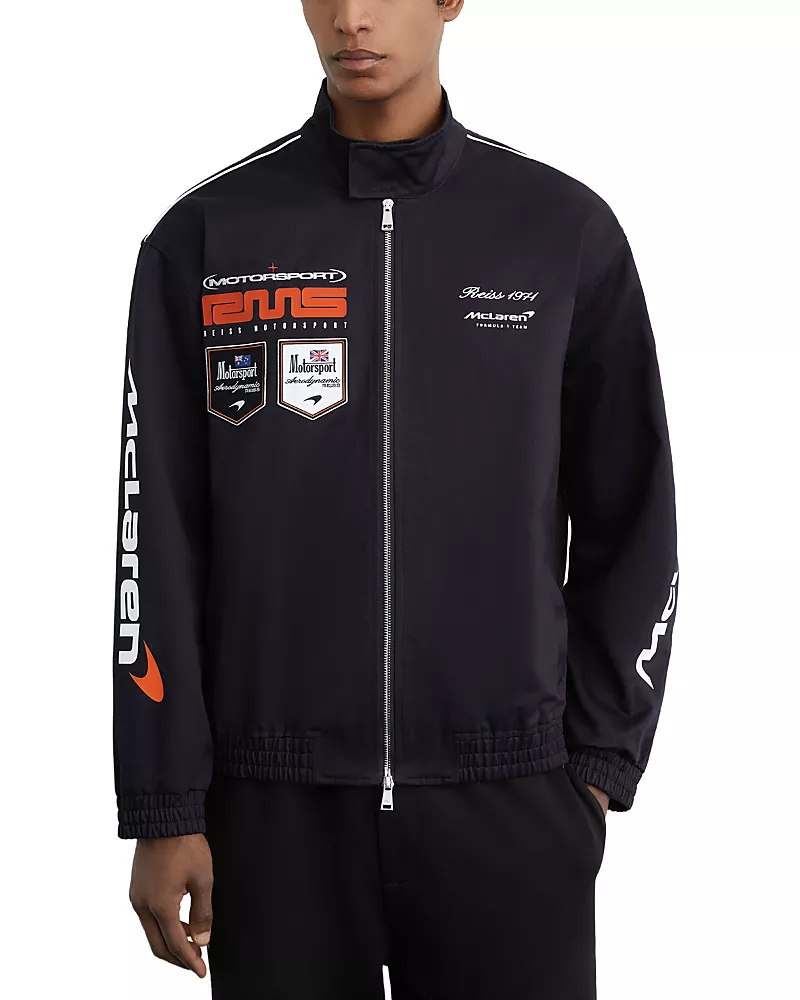 Reiss x McLaren Relaxed Fit Racing Season Logo Jacket