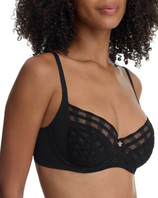 Bonbon Full Coverage Gingham Lace Bra