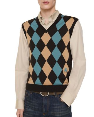  Argyle Wool Sweater Vest