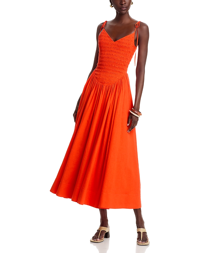 Toccin Amaya Smocked Midi Dress