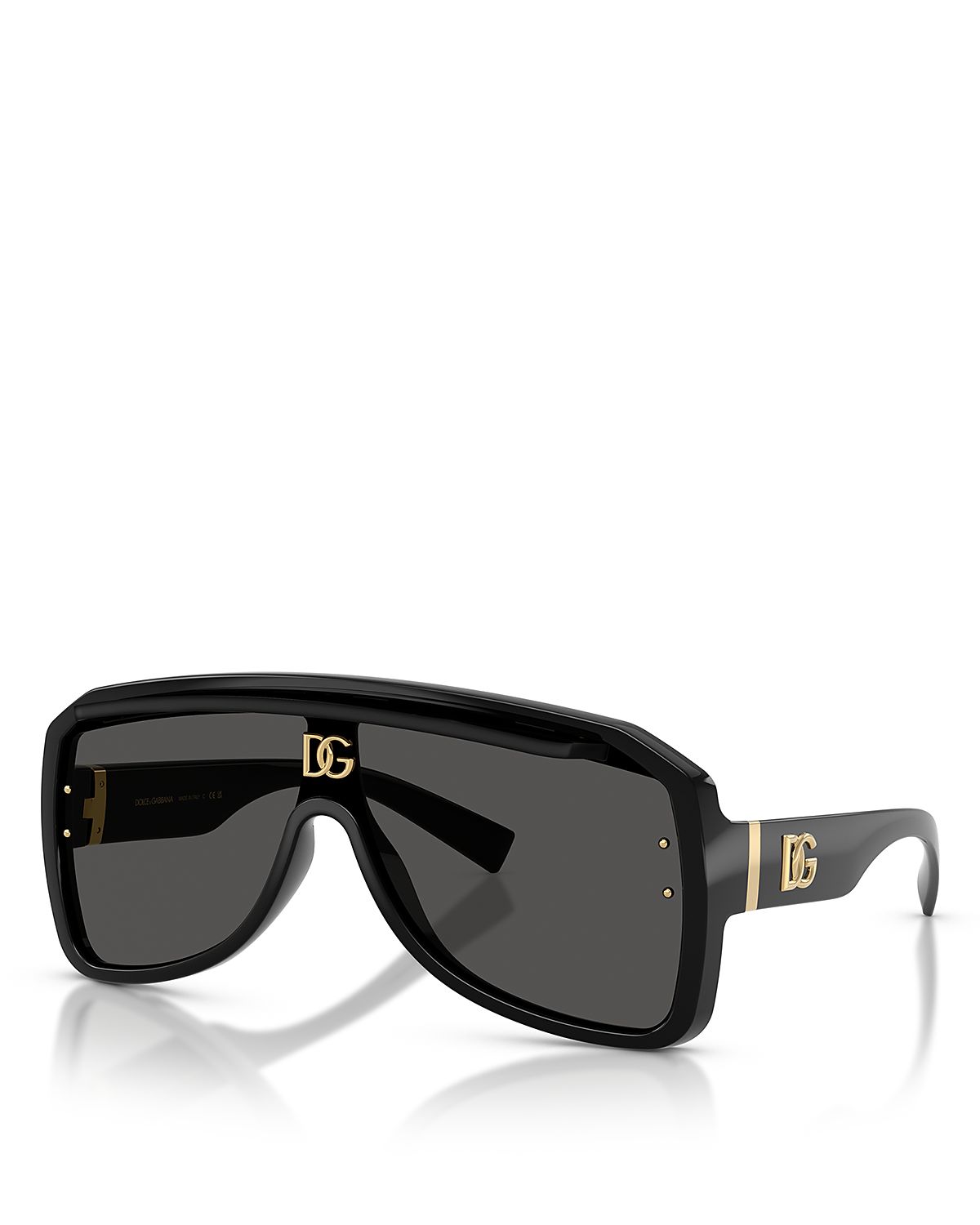 Dolce & Gabbana Aviator Shield Sunglasses, 137mm