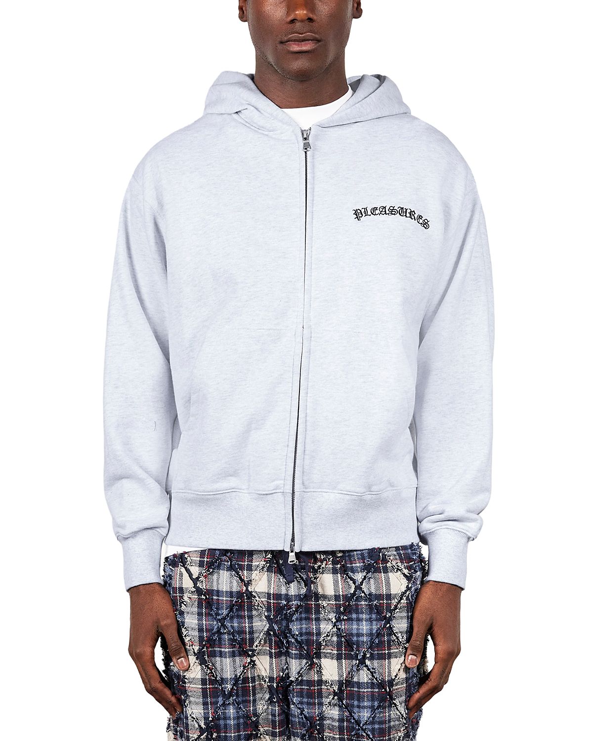 Pleasures Neural Relaxed Fit Logo Zip Hoodie