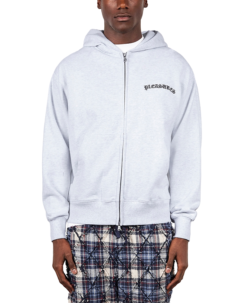 Pleasures Neural Relaxed Fit Logo Zip Hoodie