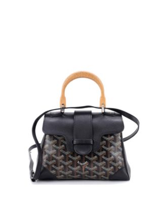  Mini Saigon Top Handle Bag Coated Canvas with Leather