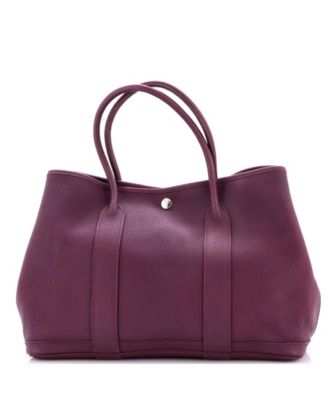 36 Garden Party Tote Leather