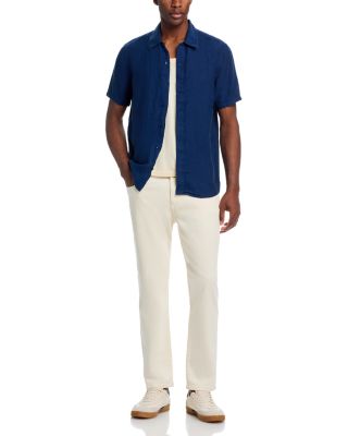 Classic Linen Point Collar Shirt