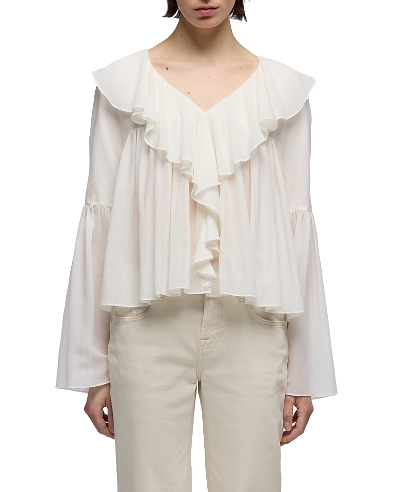 7 For All Mankind Flowy Long Sleeve Blouse