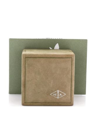  Vintage Alhambra Pendant Necklace 18K Gold and Onyx, 16.25"