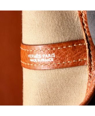 36 Garden Party Tote Toile and Leather