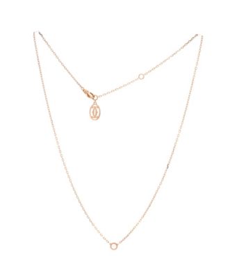  Small Cartier D'Amour Pendant Necklace 18K Rose Gold with Diamond, 16"