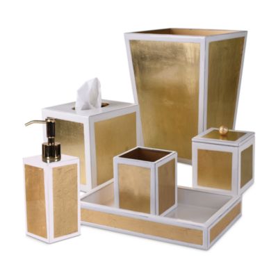 Savoy Gold Leaf Bath Accessories Collection