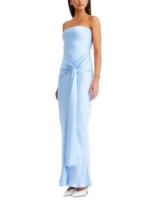 Angie Tie Front Maxi Dress