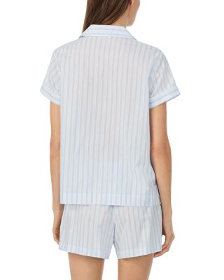 Short Sleeve Classic Lawn Notch Collar Boxer Pajama Set