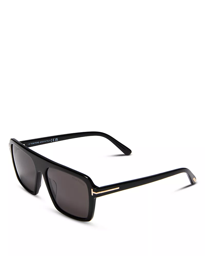 Tom Ford Vincent Square Sunglasses, 56mm