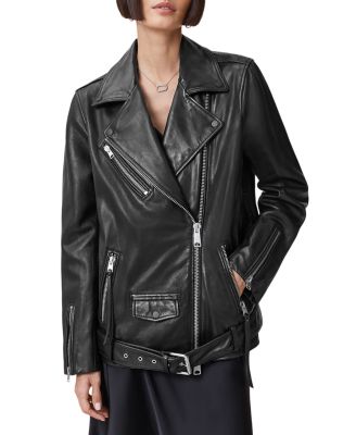 Billie Leather Oversized Biker Jacket