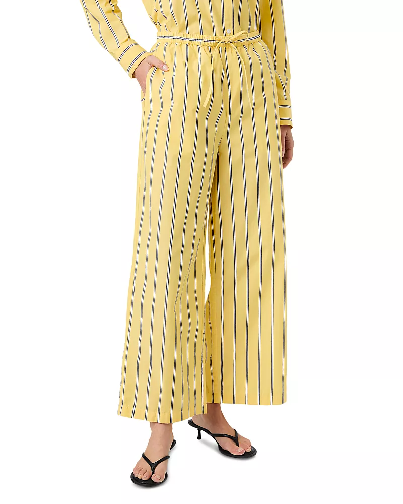 French Connection Rhodes Poplin Nico Stripe Drawstring Pants