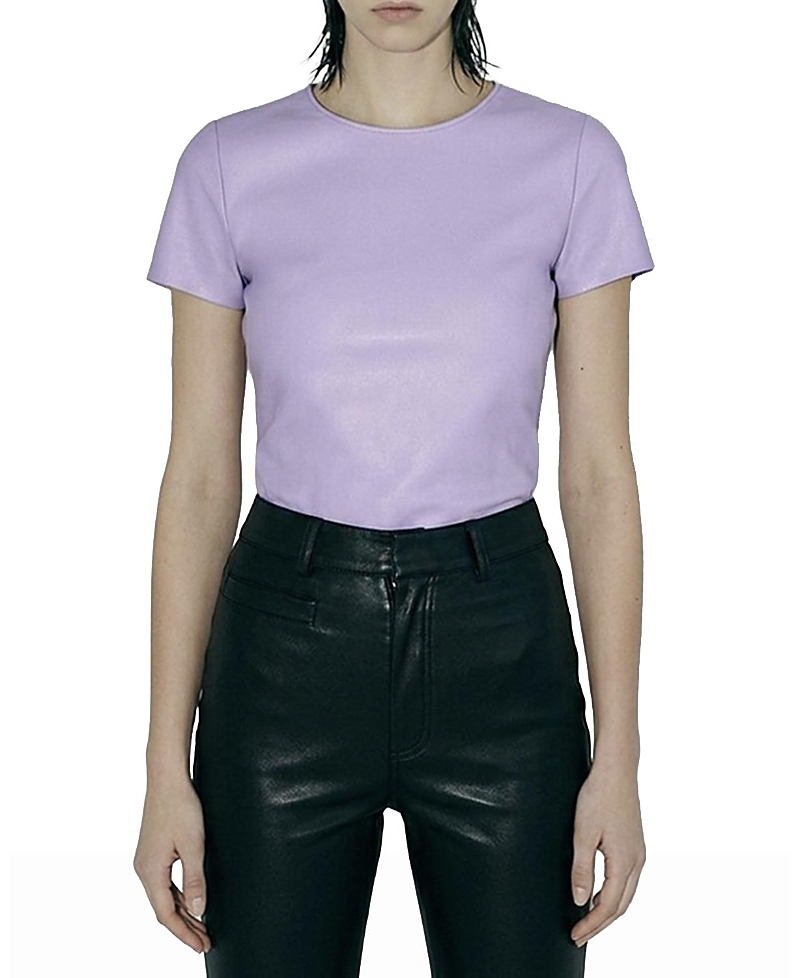 As by Df Brando Stretch Leather Tee