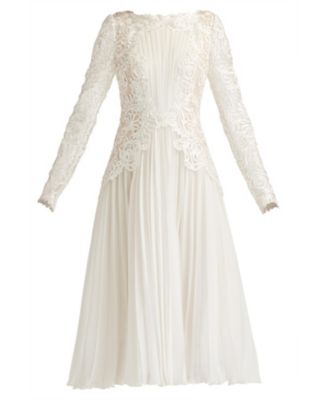  Caius Embroidered Illusion Midi Dress