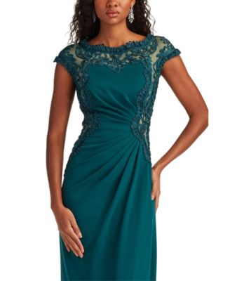  Johari Embroidered Illusion Gown