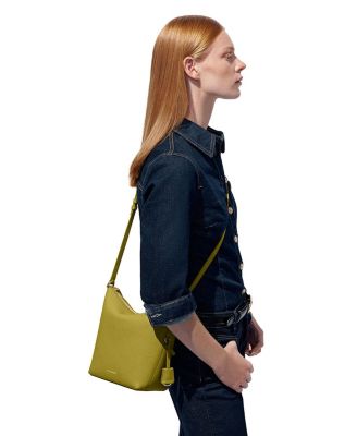 Leather Zipped Bucket Bag