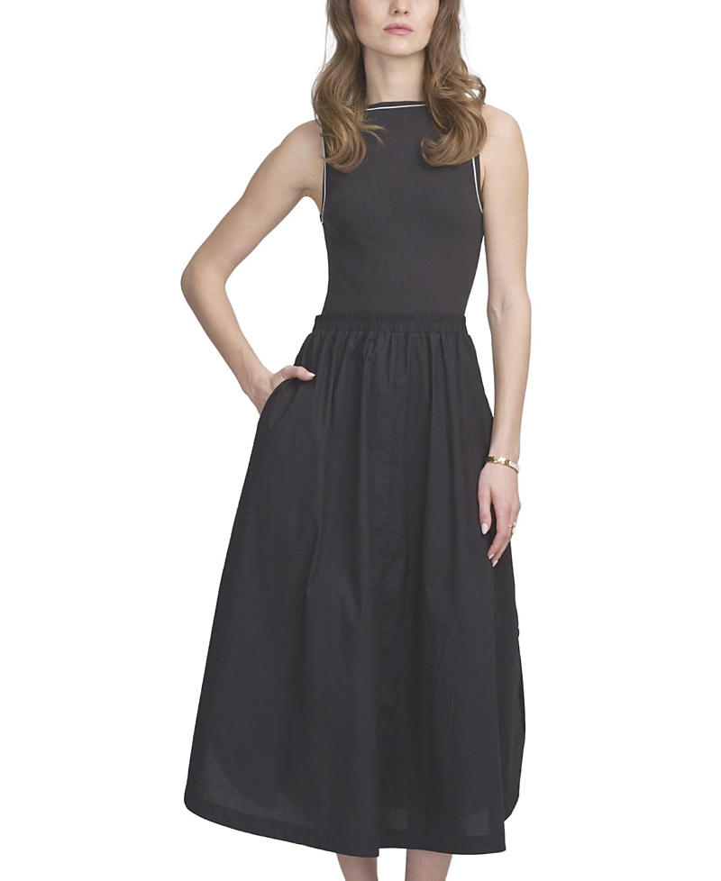 Elle Collection Mix Media Tank Dress
