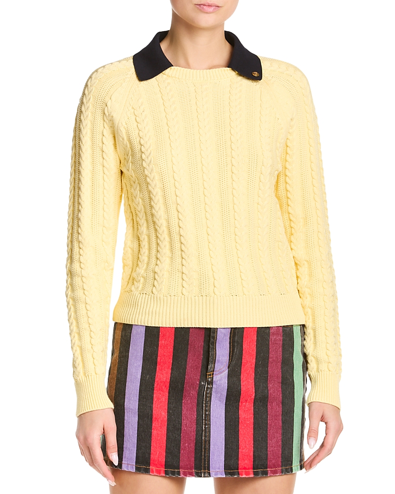 Versace Cables Raglan Sleeve Sweater