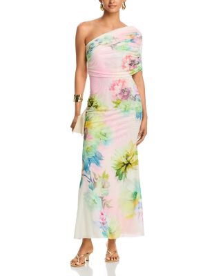 Mirabel One Shoulder Detail Maxi Dress