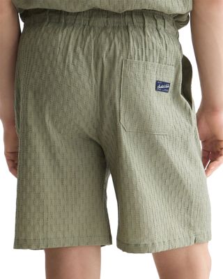 Jacquard Seersucker Bermuda Shorts
