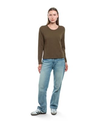 Long Sleeve Baby Fit Shrunken Crew Tee