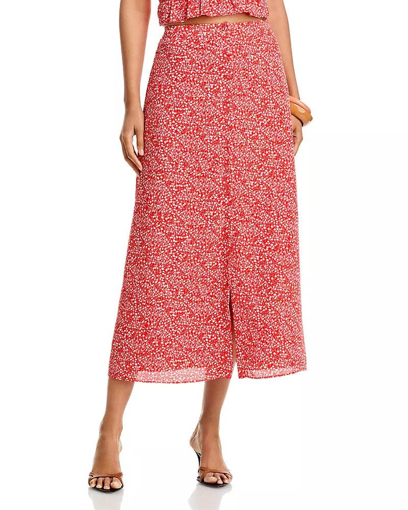 French Connection Agnes Crepe Midi Skirt