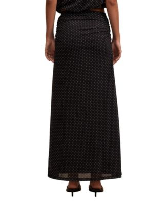  Women's Mimi Flute Maxi Skirt