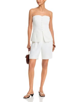 Harry Suiting Strapless Top & Harry Suiting Bermuda Shorts