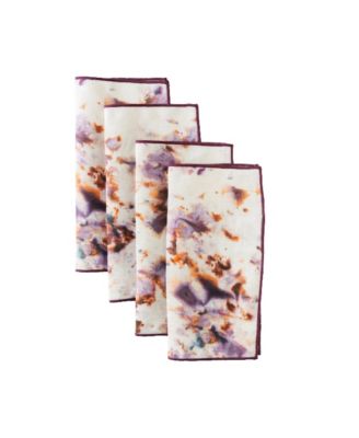  Rose Marble Cocktail Napkin Set