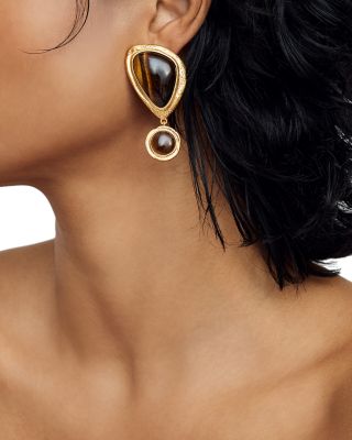 Tori Tumbled Stone Drop Earrings