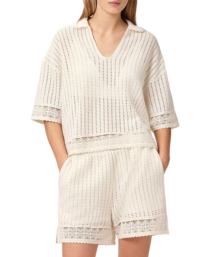 Allsaints Elma Crochet Top